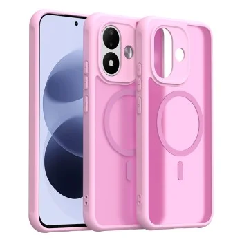 Калъф за телефон за Xiaomi Redmi Note 17 Pro 5G HaloFrost II MagSafe - Techsuit - Розов