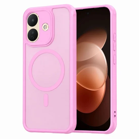Калъф за телефон за Xiaomi Redmi Note 17 Pro 5G HaloFrost II MagSafe - Techsuit - Розов