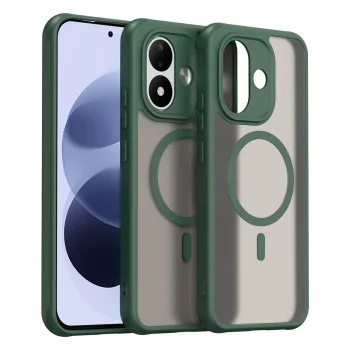 Калъф за телефон за Xiaomi Redmi Note 17 Pro 5G HaloFrost II MagSafe - Techsuit - Зелен