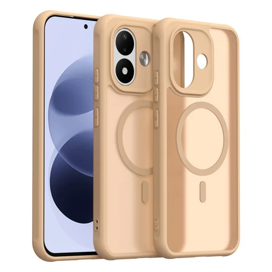 Калъф за телефон за Xiaomi Redmi Note 17 Pro 5G HaloFrost II MagSafe - Techsuit - Златист