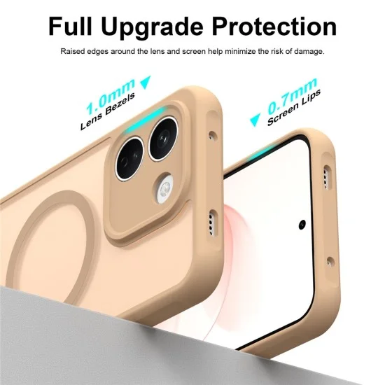 Калъф за телефон за Xiaomi Redmi Note 17 Pro 5G HaloFrost II MagSafe - Techsuit - Златист
