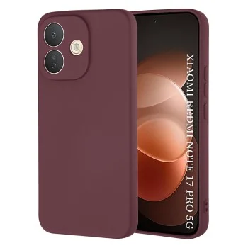 Калъф за телефон за Xiaomi Redmi Note 17 Pro 5G SoftFlex - Techsuit - Сливовочервен