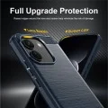 Калъф за телефон за Xiaomi Redmi Note 17 Pro Max Carbon Silicone - Techsuit - Син