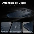 Калъф за телефон за Xiaomi Redmi Note 17 Pro Max Carbon Silicone - Techsuit - Син
