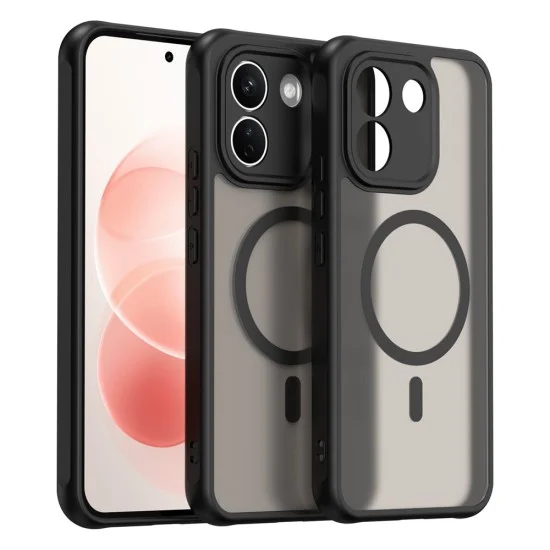 Калъф за телефон за Xiaomi Redmi Note 17 Pro Max HaloFrost II MagSafe - Techsuit - Черен