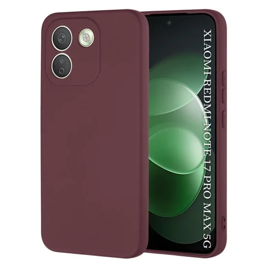 Калъф за телефон за Xiaomi Redmi Note 17 Pro Max SoftFlex - Techsuit - Сливовочервен