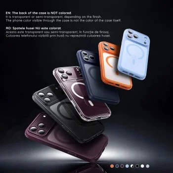Калъф за телефон за iPhone 18 Pro Max / iPhone 17 Pro Max Classic Hybrid HaloLock - ESR - Матиран черен