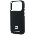 Калъф за телефон за iPhone 18 Pro Max / iPhone 17 Pro Max Grained Leather C Head Metal MagSafe (KLHMP18X6PSCHLK) - Karl Lagerfeld - Черен