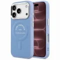 Калъф за телефон за iPhone 18 Pro Max / iPhone 17 Pro Max Leather Embossed Open Ring Karl MagSafe (KLHMP18XPSKRSGEB) - Karl Lagerfeld - Син