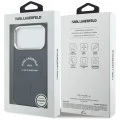Калъф за телефон за iPhone 18 Pro Max / iPhone 17 Pro Max Leather Embossed Open Ring Karl MagSafe (KLHMP18XPSKRSGEB) - Karl Lagerfeld - Син