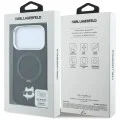 Калъф за телефон за iPhone 18 Pro Max / iPhone 17 Pro Max Leather Ring Stand 360 C Pin MagSafe (KLHMP18XPSRSCHHK) - Karl Lagerfeld - Черен