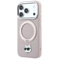 Калъф за телефон за iPhone 18 Pro Max / iPhone 17 Pro Max Leather Ring Stand 360 C Pin MagSafe (KLHMP18XPSRSCHHP) - Karl Lagerfeld - Розов