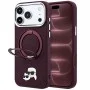 Калъф за телефон за iPhone 18 Pro Max / iPhone 17 Pro Max Leather Ring Stand 360 KC Pin MagSafe (KLHMP18XPSRSKCHR) - Karl Lagerfeld - Бордо