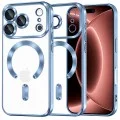 Калъф за телефон за iPhone 18 Pro Max / iPhone 17 Pro Max Luxury Crystal MagSafe - Techsuit - Светлосин