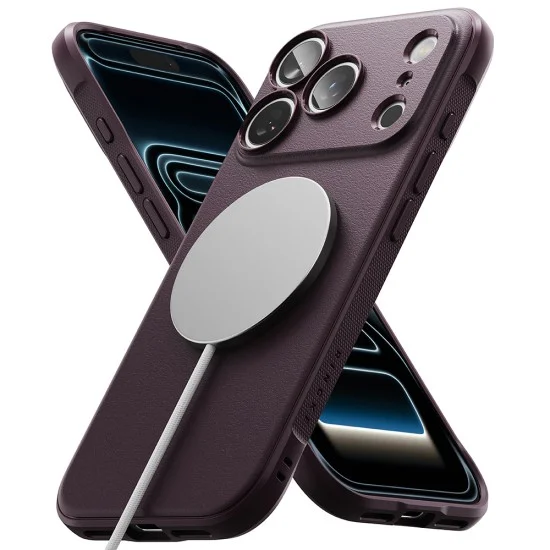 Калъф за телефон за iPhone 18 Pro Max / iPhone 17 Pro Max Onyx MagSafe - Ringke - Тъмна череша