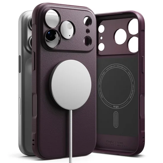Калъф за телефон за iPhone 18 Pro Max / iPhone 17 Pro Max Onyx MagSafe - Ringke - Тъмна череша