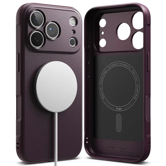 Калъф за телефон за iPhone 18 Pro Max / iPhone 17 Pro Max Onyx MagSafe - Ringke - Тъмна череша