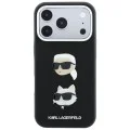 Калъф за телефон за iPhone 18 Pro Max / iPhone 17 Pro Max Saffiano K&C Heads Pins Logo Crossbody (KLHCP18XPSWFDHPSK) - Karl Lagerfeld - Черен