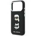Калъф за телефон за iPhone 18 Pro Max / iPhone 17 Pro Max Saffiano K&C Heads Pins Logo Crossbody (KLHCP18XPSWFDHPSK) - Karl Lagerfeld - Черен