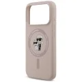 Калъф за телефон за iPhone 18 Pro Max / iPhone 17 Pro Max Silicone KC Body Ring MagSafe (KLHMP18XSCMKCRHP) - Karl Lagerfeld - Розов