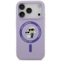 Калъф за телефон за iPhone 18 Pro Max / iPhone 17 Pro Max Silicone KC Body Ring MagSafe (KLHMP18XSCMKCRHU) - Karl Lagerfeld - Лилав