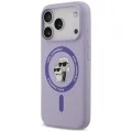 Калъф за телефон за iPhone 18 Pro Max / iPhone 17 Pro Max Silicone KC Body Ring MagSafe (KLHMP18XSCMKCRHU) - Karl Lagerfeld - Лилав