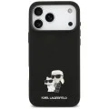 Калъф за телефон за iPhone 18 Pro Max / iPhone 17 Pro Max Silicone Karl & Choupette Metal Pin (KLHCP18XSMHKCNPK) - Karl Lagerfeld - Черен