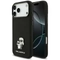 Калъф за телефон за iPhone 18 Pro Max / iPhone 17 Pro Max Silicone Karl & Choupette Metal Pin (KLHCP18XSMHKCNPK) - Karl Lagerfeld - Черен