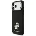 Калъф за телефон за iPhone 18 Pro Max / iPhone 17 Pro Max Silicone Karl & Choupette Metal Pin (KLHCP18XSMHKCNPK) - Karl Lagerfeld - Черен