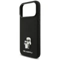Калъф за телефон за iPhone 18 Pro Max / iPhone 17 Pro Max Silicone Karl & Choupette Metal Pin (KLHCP18XSMHKCNPK) - Karl Lagerfeld - Черен