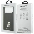 Калъф за телефон за iPhone 18 Pro Max / iPhone 17 Pro Max Silicone Karl & Choupette Metal Pin (KLHCP18XSMHKCNPK) - Karl Lagerfeld - Черен