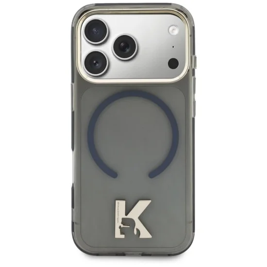 Калъф за телефон за iPhone 18 Pro Max / iPhone 17 Pro Max IML K Head Logo MagSafe (KLHMP18X5HTMKHDK) - Karl Lagerfeld - Черен