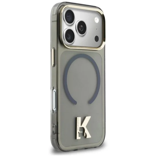 Калъф за телефон за iPhone 18 Pro Max / iPhone 17 Pro Max IML K Head Logo MagSafe (KLHMP18X5HTMKHDK) - Karl Lagerfeld - Черен