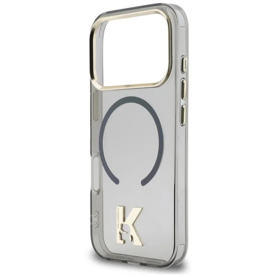 Калъф за телефон за iPhone 18 Pro Max / iPhone 17 Pro Max IML K Head Logo MagSafe (KLHMP18X5HTMKHDK) - Karl Lagerfeld - Черен