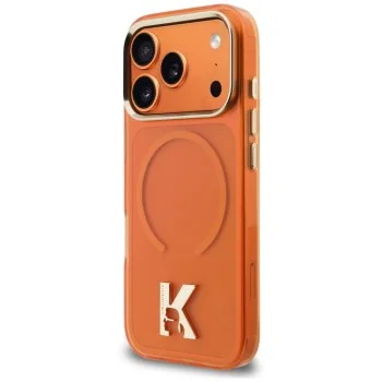 Калъф за телефон за iPhone 18 Pro Max / iPhone 17 Pro Max IML K Head Logo MagSafe (KLHMP18X5HTMKHDO) - Karl Lagerfeld - Оранжев