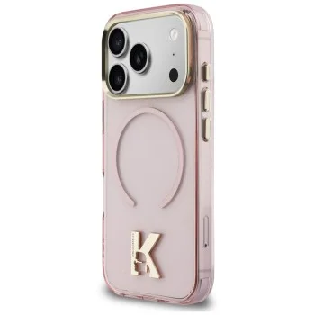 Калъф за телефон за iPhone 18 Pro Max / iPhone 17 Pro Max IML K Head Logo MagSafe (KLHMP18X5HTMKHDP) - Karl Lagerfeld - Розов
