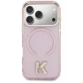 Калъф за телефон за iPhone 18 Pro Max / iPhone 17 Pro Max IML K Head Logo MagSafe (KLHMP18X5HTMKHDP) - Karl Lagerfeld - Розов