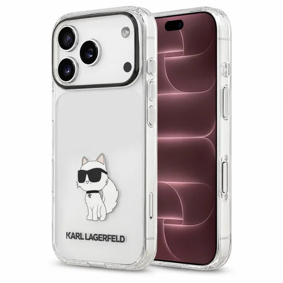 Калъф за телефон за iPhone 18 Pro Max / iPhone 17 Pro Max IML NFT Choupette (KLHCP18XHNCHTCT) - Karl Lagerfeld - Прозрачен