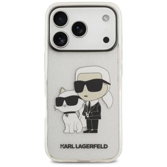Калъф за телефон за iPhone 18 Pro Max / iPhone 17 Pro Max IML NFT Glitter K&C (KLHCP18XHNKCTGT) - Karl Lagerfeld - Прозрачен