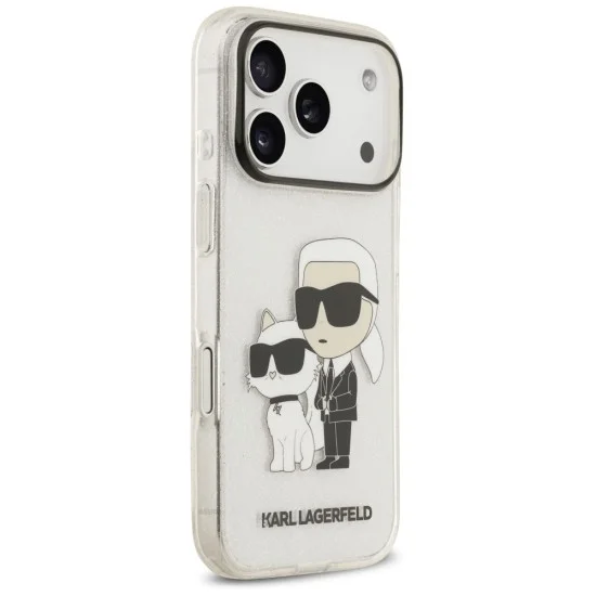 Калъф за телефон за iPhone 18 Pro Max / iPhone 17 Pro Max IML NFT Glitter K&C (KLHCP18XHNKCTGT) - Karl Lagerfeld - Прозрачен