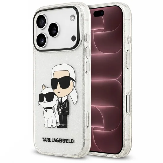 Калъф за телефон за iPhone 18 Pro Max / iPhone 17 Pro Max IML NFT Glitter K&C (KLHCP18XHNKCTGT) - Karl Lagerfeld - Прозрачен