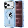 Калъф за телефон за iPhone 18 Pro Max / iPhone 17 Pro Max IML Peekaboo Print Metal Frame MagSafe (KLHMP18X6HCPSCB) - Karl Lagerfeld - Светлосин