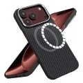 Калъф за телефон за iPhone 18 Pro / iPhone 17 Pro Aramid Fiber MagSafe - Techsuit - Черен