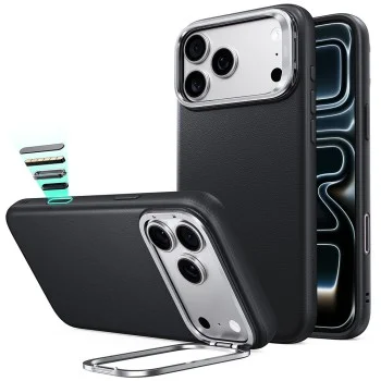 Калъф за телефон за iPhone 18 Pro / iPhone 17 Pro Atelier Magnetic Kickstand - ESR - Черен