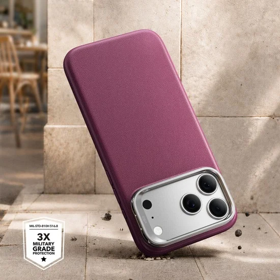 Калъф за телефон за iPhone 18 Pro / iPhone 17 Pro Atelier Magnetic Kickstand - ESR - Матирано бордо
