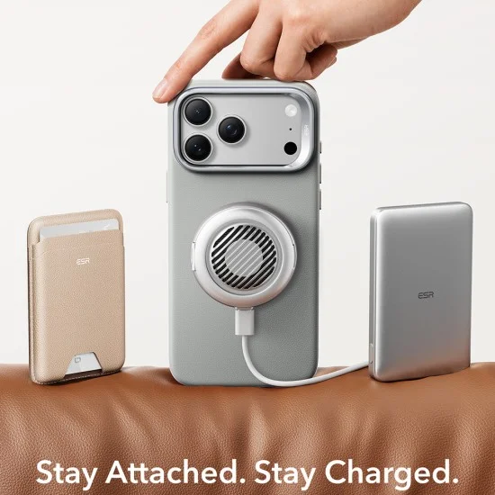 Калъф за телефон за iPhone 18 Pro / iPhone 17 Pro Atelier Magnetic Kickstand - ESR - Сив