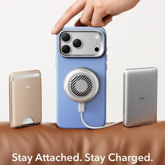 Калъф за телефон за iPhone 18 Pro / iPhone 17 Pro Atelier Magnetic Kickstand - ESR - Светлосин