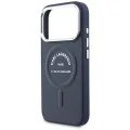 Калъф за телефон за iPhone 18 Pro / iPhone 17 Pro Leather Embossed Open Ring Karl RSG Logo MagSafe (KLHMP18LPSKRSGEB) - Karl Lagerfeld - Син