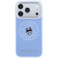 Калъф за телефон за iPhone 18 Pro / iPhone 17 Pro Leather Point & C Sketch MagSafe (KLHMP18L6PCCPRB) - Karl Lagerfeld - Светлосин