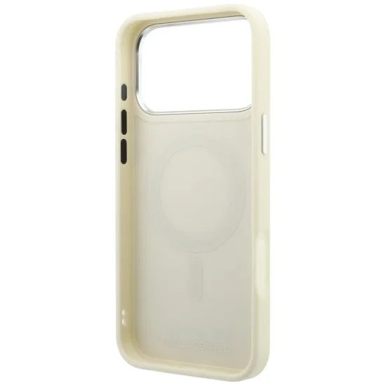 Калъф за телефон за iPhone 18 Pro / iPhone 17 Pro Ring Stand 360 Saffiano MagSafe (KLHMP18L6PSARSKME) - Karl Lagerfeld - Бежов